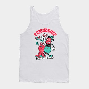 Best Friends BFF Vintage Cartoon Character Tank Top